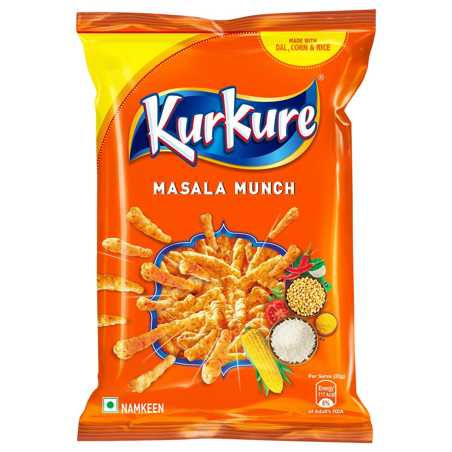Kurkure Masala Munch Indian Chips Pack of 3