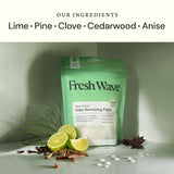 Fresh Wave Odor Eliminating & Deodorizing Packs | 2 Bags of 6 Each | Safer Odor Relief for Small Spaces | Natural Plant-Based Odor Eliminator | Odor