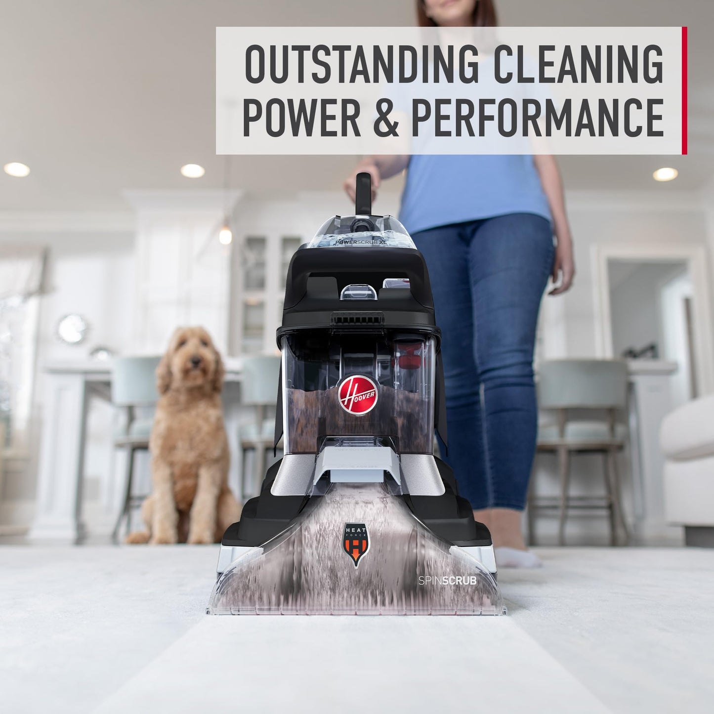 Hoover Prime Professional Carpet Cleaner Solution, 50 oz., Ocean Breeze Scent, Powerful Carpet Shampoo Solution, Remove Tough Stains from Carpet