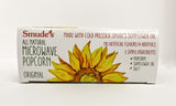 Smude's Brand All Natural Microwave Popcorn - Original | 3 Simple Ingredients - Popcorn, Smude’s Sunflower Oil, & Salt | Healthy Snack, Heart Healthy