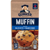 Quaker Muffin Mix Blueberry 900g makes 24 muffins (Imported from Canada)