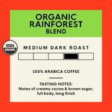 San Francisco Bay Ground Coffee, Organic Rainforest Blend (28 oz Bag), Medium-Dark Roast, USDA Organic Coffee