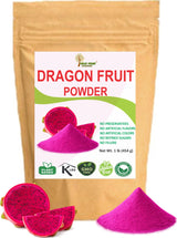 Indus Farms Red Dragon Fruit Powder (Pitaya Powder) - Vibrant Pink Color for Smoothies, Drinks & Baking - Fine Easy-Mix Powder for Natural Coloring