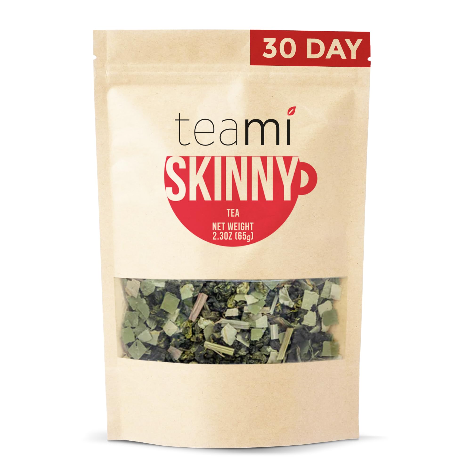 Teami Herbal Tea - Green and Oolong Tea Blend with Yerba Mate and Ginger - Plant-Based Loose Leaf Tea with Light, Clean Taste - Non-GMO, 30 Servings