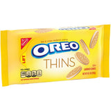 OREO Thins Golden Sandwich Cookies, Bulk Cookies, 12 - 10.1 oz Packs