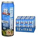 Amy & Brian Non-GMO Coconut Water, Original, 17.5 Fl Oz (Pack of 12)