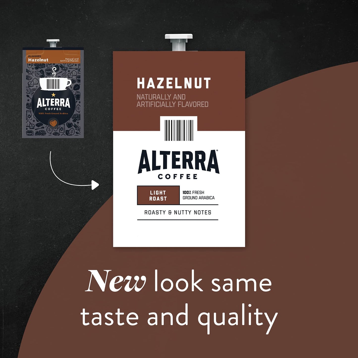 ALTERRA Coffee Hazelnut Single Serve Freshpacks for MARS DRINKS FLAVIA Brewer, 20 Packets