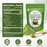 Veltracha Spirulina Mushroom Matcha, Japanese Ceremonial Grade Matcha with Ashwagandha, Adaptogenic Mushrooms Matcha Powder for Focus, Energy, Gut