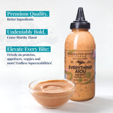 Everything Aioli Sauce - Bold & Creamy Condiment for Sandwiches, Burgers & Dips, Gluten Free, Keto, Low Carb by Terrapin Ridge Farms - 2 x 13 oz