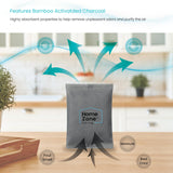 Home Zone Living CleanAura Deodorizing Bamboo Activated Charcoal Filter Bag Set of 4
