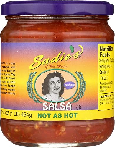 SADIES Not as Hot Salsa, 16 OZ