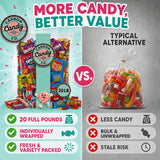 Pinata Candy Variety Pack - 20 Lb Assorted Mix, Pinata Stuffers for Kids