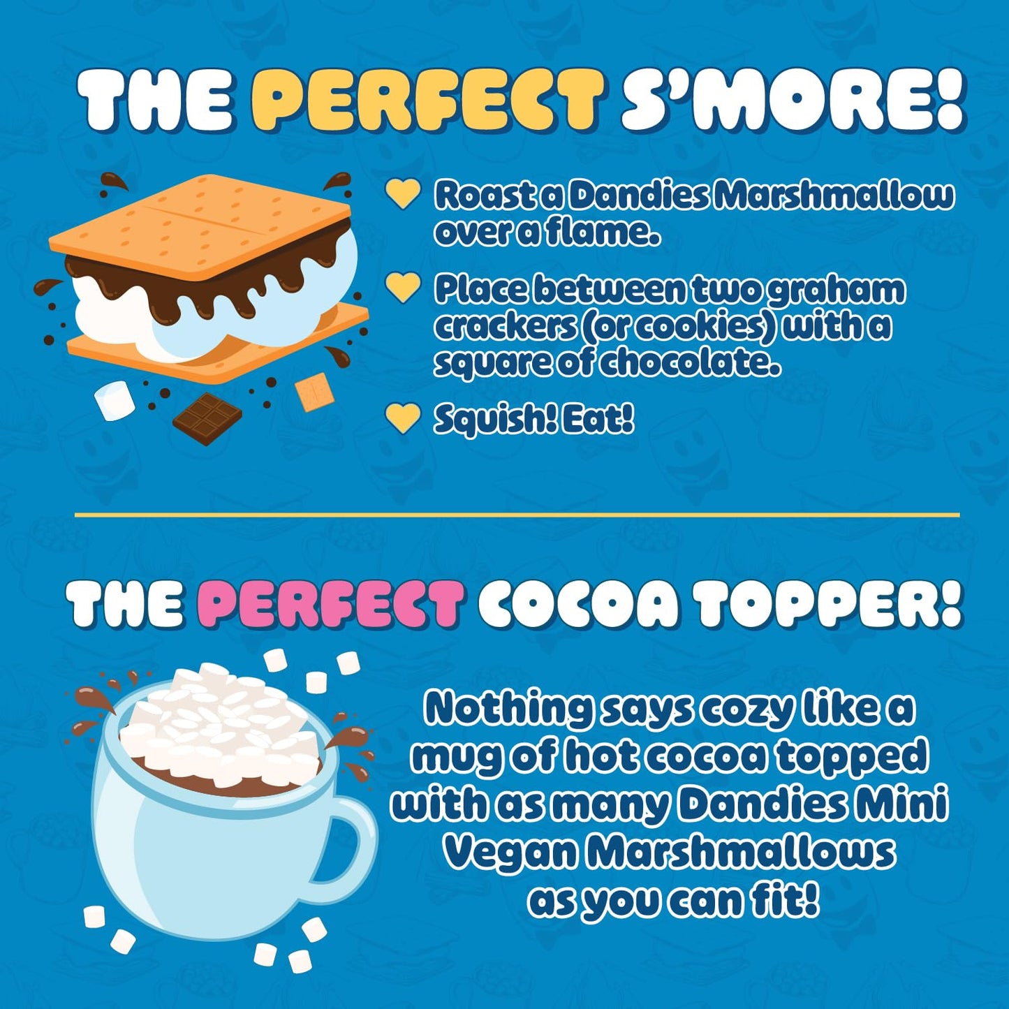Dandies Mini Vegan Marshmallows, No Artificial Flavorings, Food Dyes, Corn Syrup, or Gelatin, Perfect for Roasting, S’mores, or Snacking (4 Pack)