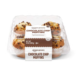 Amazon Grocery, Chocolate Chip Muffins, 14 Oz, 4 Ct, Frozen