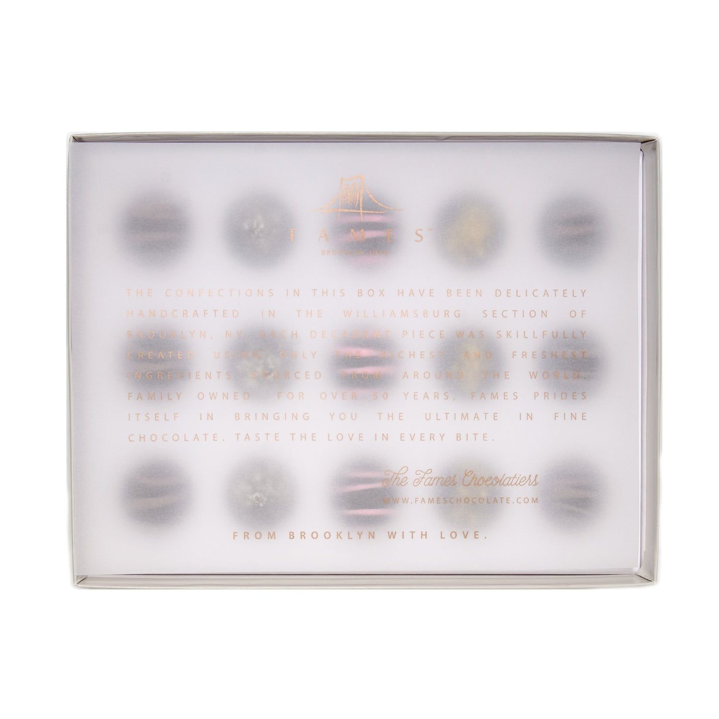 Fames Chocolates Premium Kosher Chocolate Covered Gourmet Gift Box - Dark Chocolate Nut Truffles Gift Box - Great Surprise Bring Home Food