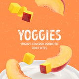 Nature's Garden Probiotic Mango Peach Yoggies, 25.3oz (36 x 0.7oz) - Yogurt Covered Fruit Snack, High Fiber, Real Fruit Pieces, Fruit Snack Packs