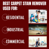 CarpetGeneral - POG Remover 9452 - Carpet Stain Remover and Degreaser - Use For Heavy-Duty Spot Cleaning - Professional Grade Cleaner - 5 Gallon Pail