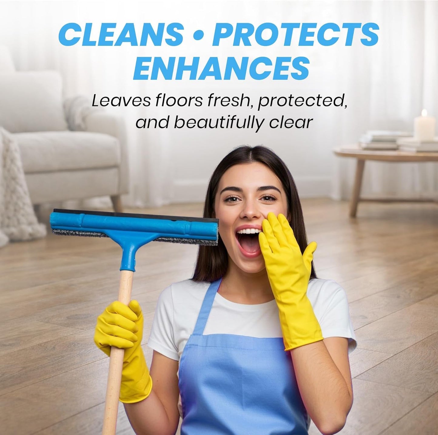 SURF PRO Floor Cleaner Concentrate for All Surfaces, no-rinse formula protects and enhances finish, 850 ml, pet safe, Intelligent Soap