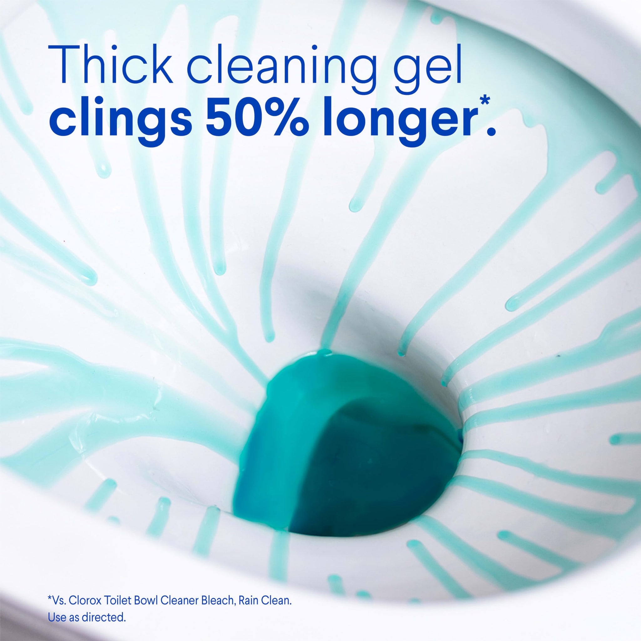 Clorox Toilet Bowl Cleaner Clinging Bleach Gel, Ocean Mist, 24 Fluid Ounces (Package May Vary)