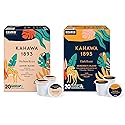 Kahawa 1893 Variety Pack Coffee K-Cup Pods - Safari & Serengeti Blend (40 Count) - As Seen on Shark Tank, 1 Box Medium Roast + 1 Box Dark Roast
