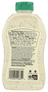 365 By Whole Foods Market Organic Family Size Classic Ranch, 21.8 Fz