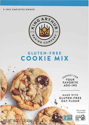 King Arthur Gluten-Free Cookie Mix, Non-GMO Project Verified, Certified Kosher, Non-Dairy, 16 Oz