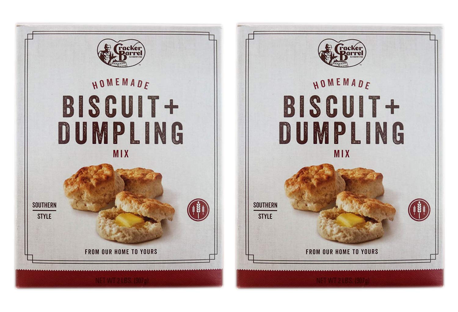 Cracker Barrel Biscuit and Dumpling Mix 2 Lbs Pack Of 2! Easy Premade Mix Makes Biscuits Or Dumplings! Delicious Homemade Southern Style Dumplings