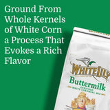 White Lily Self-Rising Buttermilk White Cornmeal Mix Enriched, 5 lb Bag