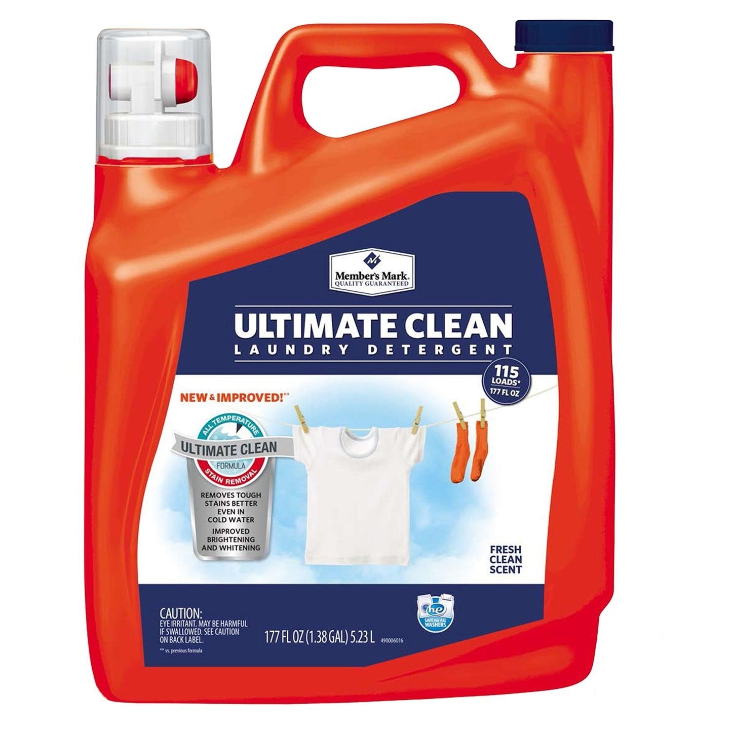 Member's Mark Ultimate Clean Liquid Laundry Detergent - 177 oz. - 115 Loads