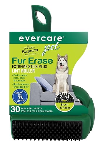 Evercare Pet Fur Erase Extreme Stick Plus 30 Sheet Lint Roller, Model:617112