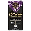 Divine Chocolate, Bar Dark Chocolate Exquisitely Rich 85%, 3 Ounce