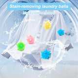 Shuielai Washing Machine Laundry Balls 5 Pack - Soft PVC Anti?Tangle & High Friction Wash Balls for Deep Stain Removal, Reusable Washer Balls for All