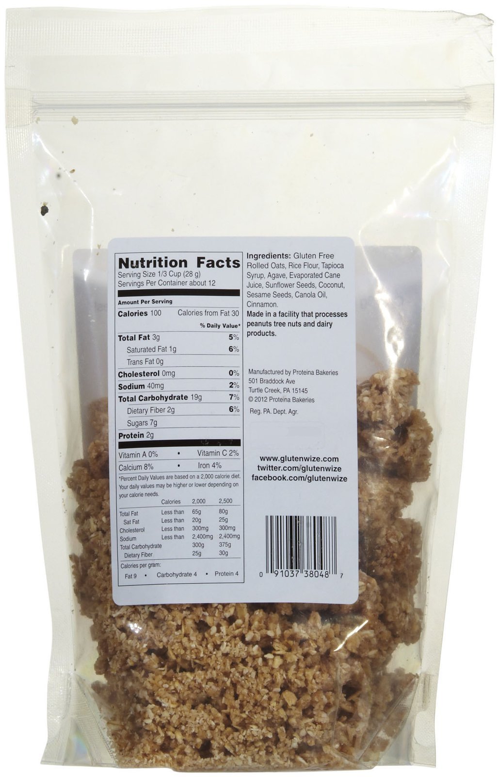 Glutenwize Maple Granola - 12 oz