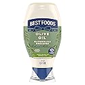 Best Foods Mayonnaise Dressing Olive Oil Mayo Squeeze Condiment for Simple Meals Rich in Omega 3-ALA 20 oz