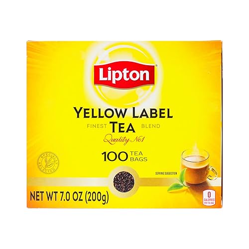 Lipton Yellow Label Finest Blend | Lipton Tea Bags | Black Tea | 200 Grams (Pack of 1)