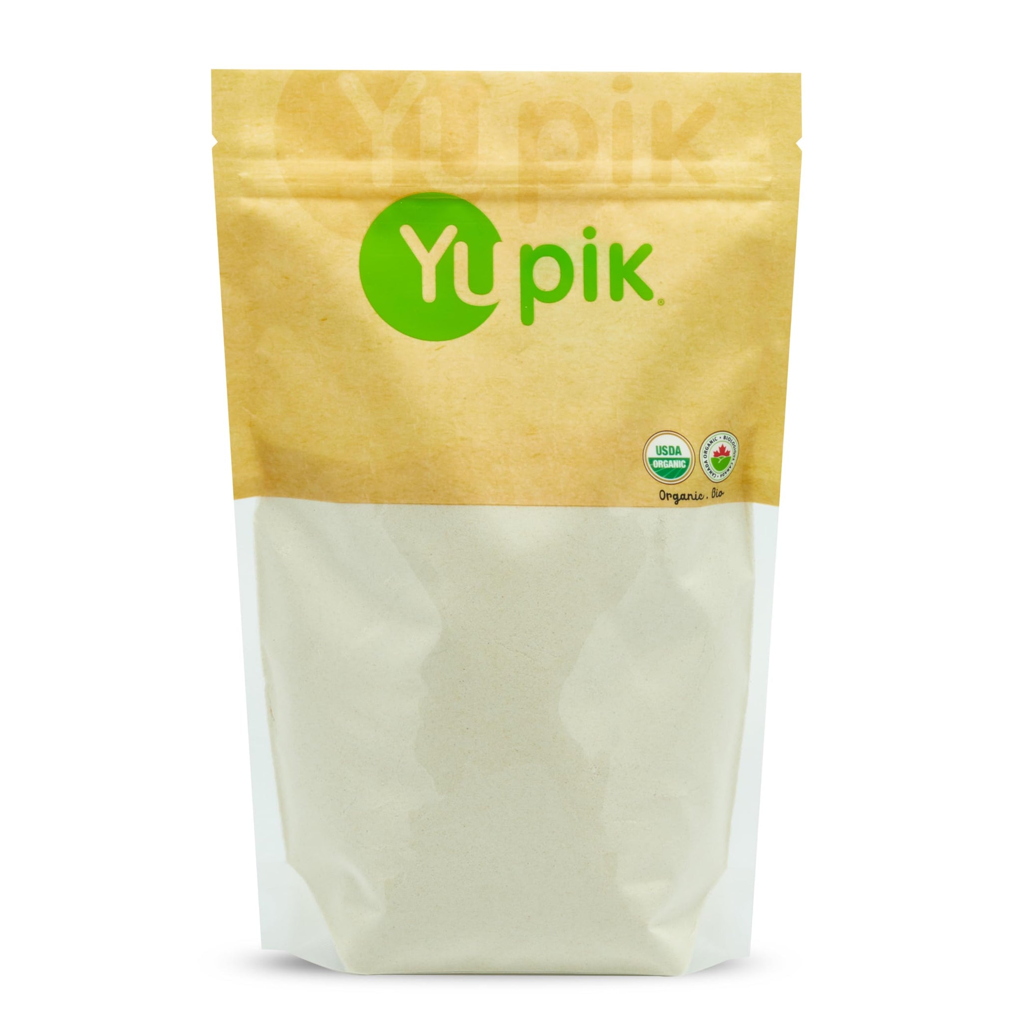 Yupik Organic Brown Rice Flour, 2.2 lb (35.2 oz), Gluten-Free, Non-GMO, Vegan, Kosher, Finely Milled Powder from Whole Grain Brown Rice, Neutral