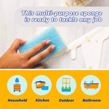 Scrub Daddy Sponge Daddy - Scratch-Free Multipurpose Kitchen & Dish Sponge - BPA Free & Made with Polymer Foam - Stain & Odor Resistant (4 Count)