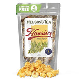 Nelson's Tea Hoosier Kettle Corn - Cut & Sifted, Caffeine Free Loose Leaf Tea with Sweet and Spicy Blend of Green Rooibos, Honeybush, Caramel, Corn