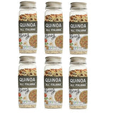 Pereg Quinoa All Italiana - Canister (10.58 Oz x 6 Pack), Rich in Protein, Fibre & Iron, Rice & Pasta Alternative, Quinoa Superfood Grain, Gluten-Free, Vegan, Non-GMO, Flavored with Veggies & Herbs
