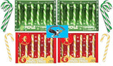 Dill Pickle & Mac & Cheese Christmas Candy Canes 24ct - Funny Savory Holiday Candy, Novelty Gag Gift, Weird Flavor Stocking Stuffers