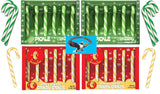 Dill Pickle & Mac & Cheese Christmas Candy Canes 24ct - Funny Savory Holiday Candy, Novelty Gag Gift, Weird Flavor Stocking Stuffers