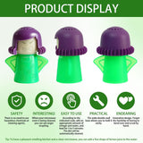 HORNO Angry Mama Microwave Oven Steam Cleaner and Disinfects With Vinegar and Water for Kitchens (Green)