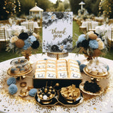 Thank You Cookies Gold Black Elegant Classy Appreciation Treats Party Favors Gift Basket for Teachers Employees Nurses | 24 Pack Individually Wrapped
