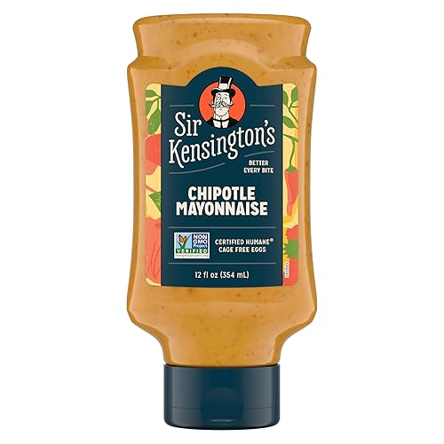 Sir Kensington's Mayonnaise Chipotle Mayo Gluten Free Non- GMO Project Verified Shelf-Stable 12 oz