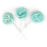 Aqua Light Blue Lollipops, 24 Pack, Blue Suckers, Blue Lollipops Individually Wrapped, Lollipop Suckers Bulk, The Hampton Popcorn & Candy Company