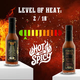 Hellfire Devil's Blend Bourbon Chipotle Hot Sauce, Bourbon Infused Chipotle Peppers, Smoked Habaneros, and Exotic Fruits and Spices, Gourmet,