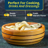 Italia Garden Italian Lemon Juice, Not From Concentrate, Real, Perfect for Cooking, Drinks, Marinades & More, Pure Citrus Flavor with Convenient