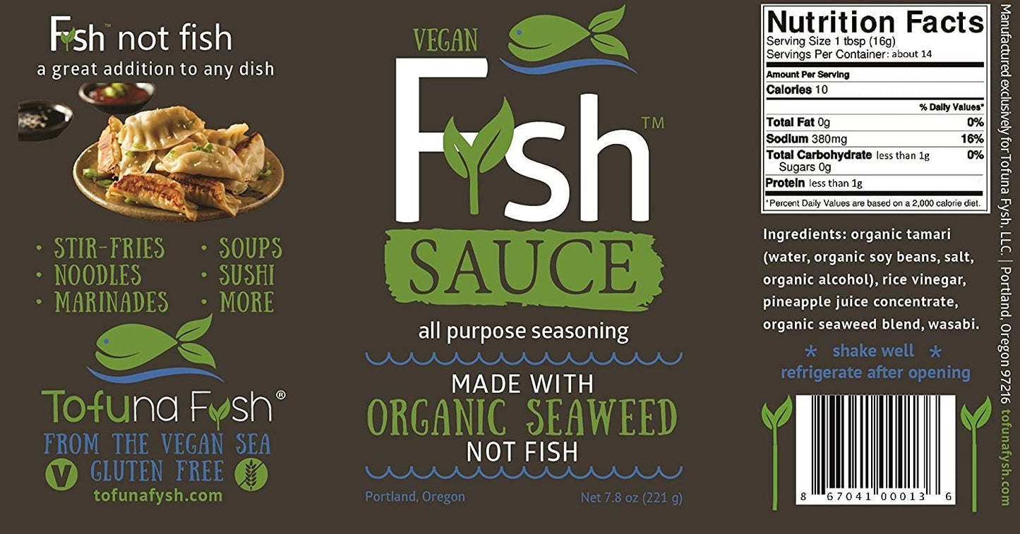 Tofuna Fysh, Vegan Fysh Sauce, 10 Fl Oz