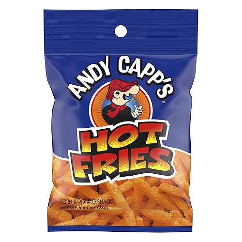 Andy Capp's Hot Fries, 0.85 oz, 72 Pack