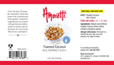 Amoretti - Toasted Coconut Extract Water Soluble 2 oz - Highly Concentrated & Perfect For Pastry, Savory, Brewing, and more, Preservative Free, Vegan